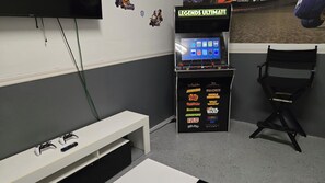 Game room - 🏝️ 5BR/5BA Home w/ Private Pool & Spa, Themed Kids’ Rooms & Resort Fun | Storey Lake Near Disney (Kissimmee)