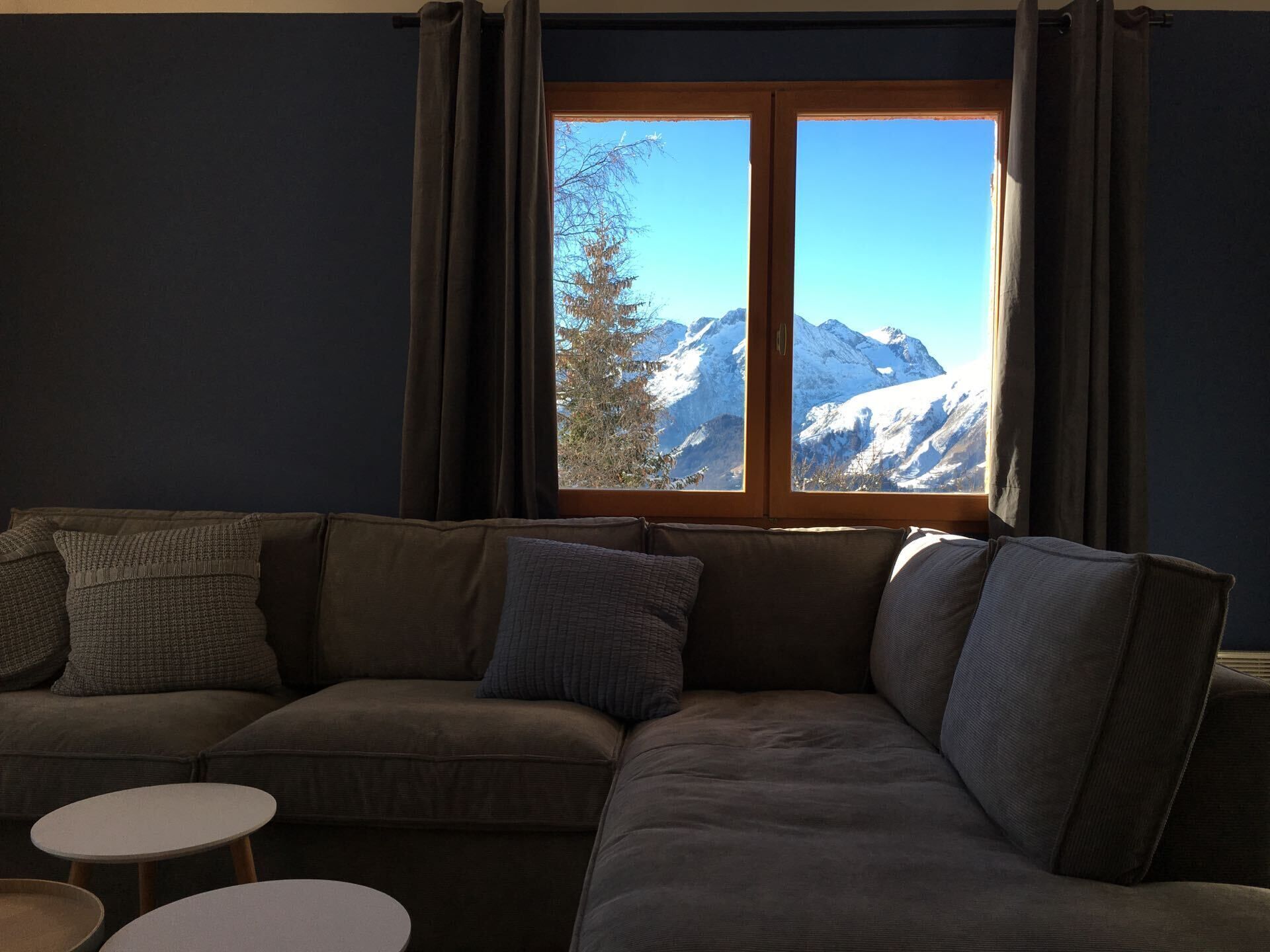 Smart TV, fireplace, DVD player, books