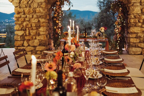 Espace banquet en plein air