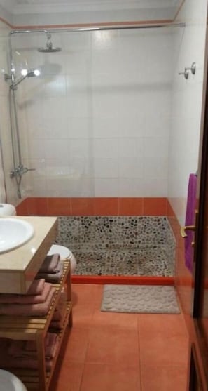 Shower, hair dryer, bidet, towels - A house, a villa, a charm, comfortable interior and wonderful exterior. (Puerto Rico)