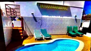 Outdoor pool, a heated pool - A house, a villa, a charm, comfortable interior and wonderful exterior. (Puerto Rico)