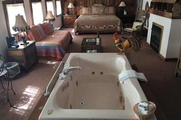 Chambre, bain Ă remous