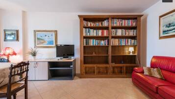 Fernseher, BĂŒcher, Musikbibliothek