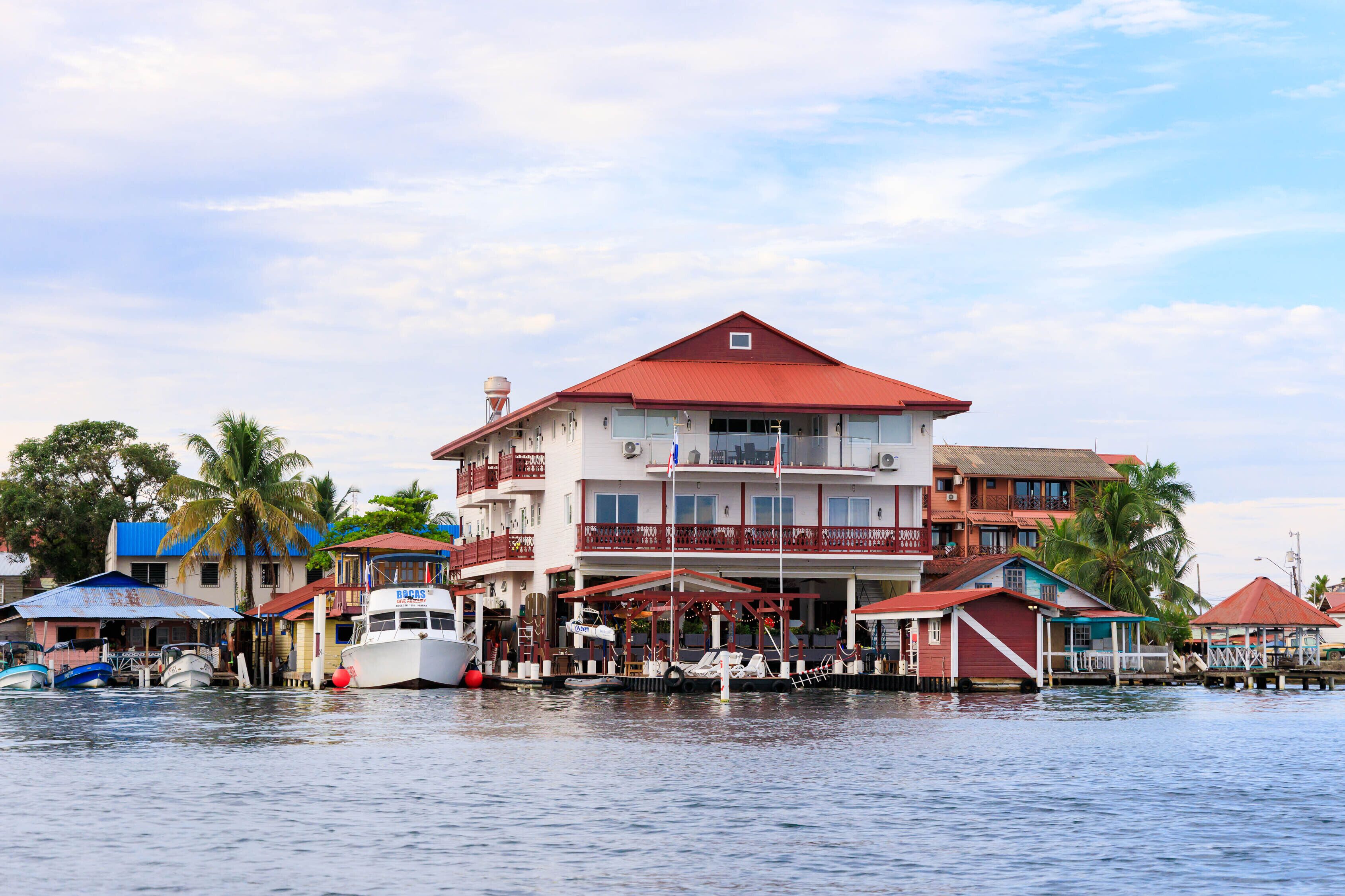 Outdoor banquet area