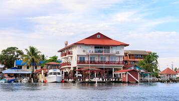 Outdoor banquet area