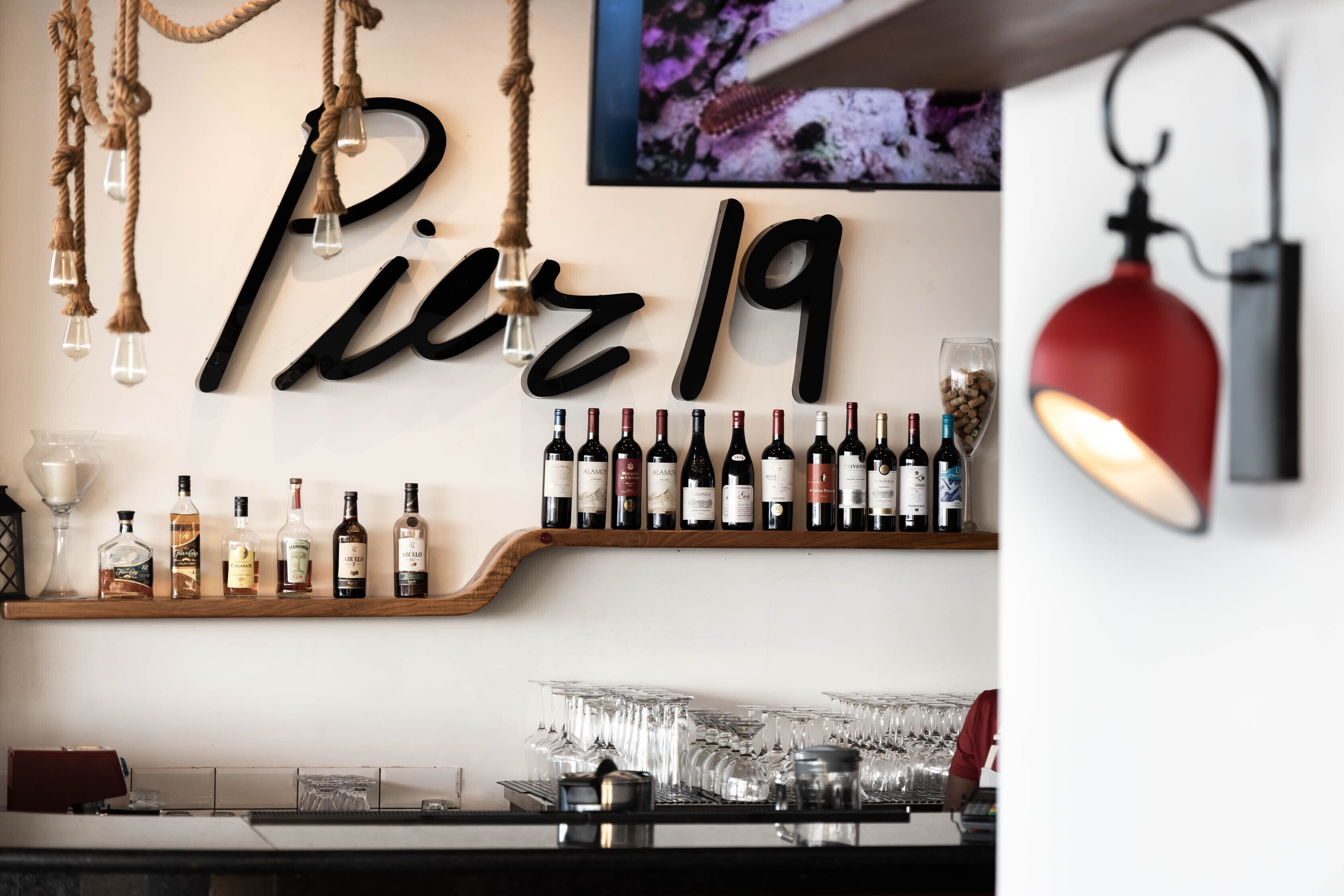 lunch served, sea views