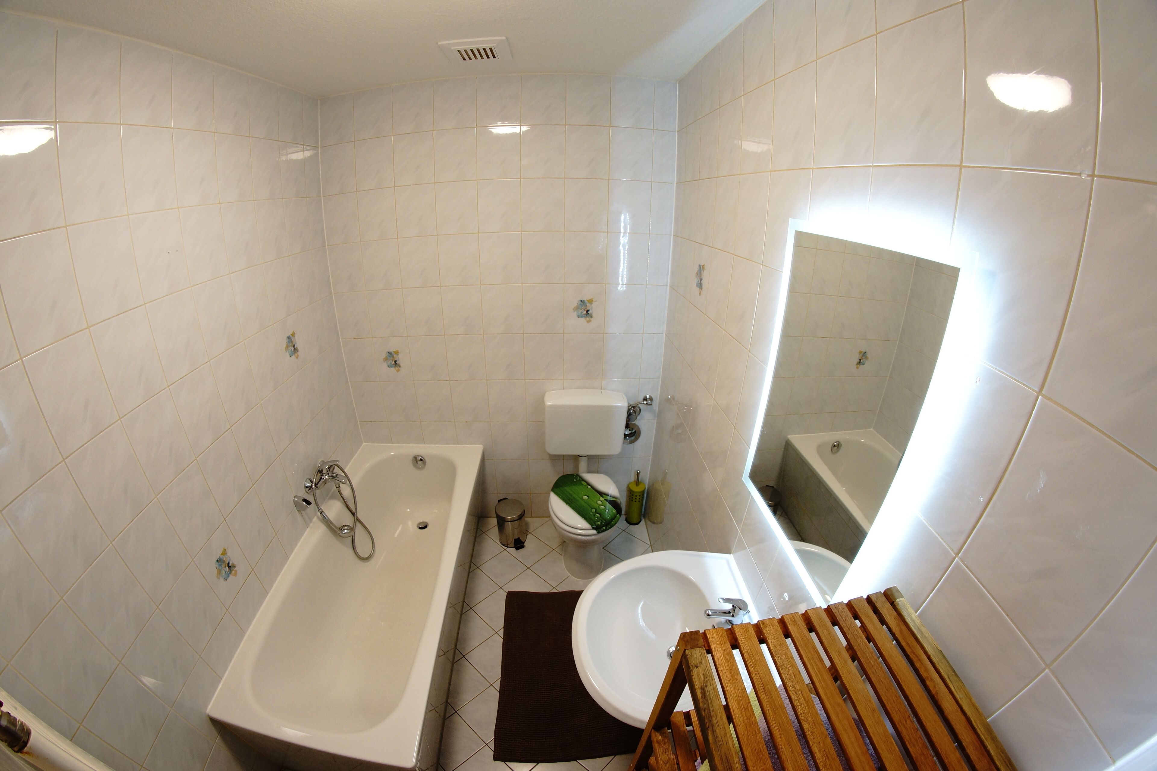 Tina y secadora de cabello 