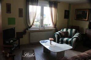 TV, fireplace, DVD player, books - Apartment in Halberstadt (Halberstadt)