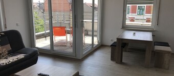 屋上テラス付きの高級アパートメント