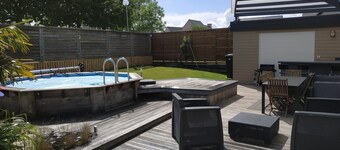 Private heated swimming pool