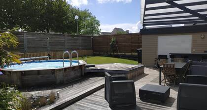 Private heated swimming pool