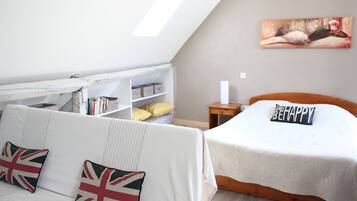 1 slaapkamer, bedden met traagschuimmatrassen