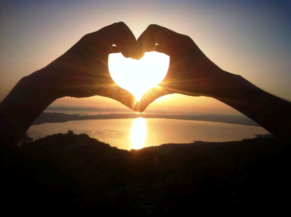 Blick von der Unterkunft