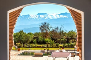 Outdoor dining - Abode of character or bedrooms to rent with private pool in Marrakesh (Marrakech)