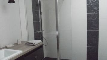 Shower, hair dryer