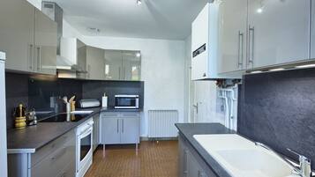 KĂŒhlschrank, Mikrowelle, Ofen, Herdplatte