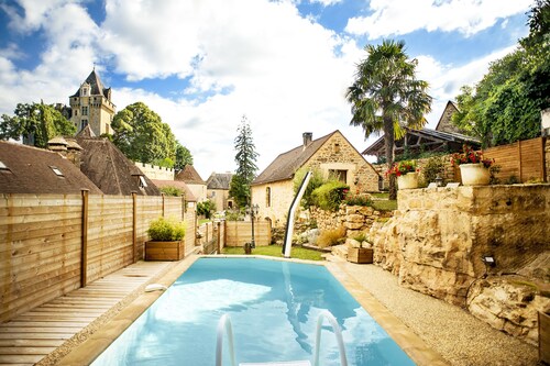 Les terrasses de Montfort piscine chauffée, vallée de la Dordogne proche Sarlat