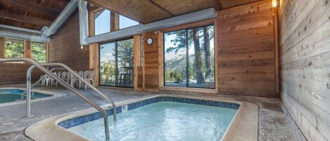 Indoor pool, a heated pool