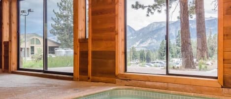 Indoor pool, a heated pool