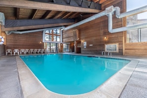 Indoor pool, a heated pool