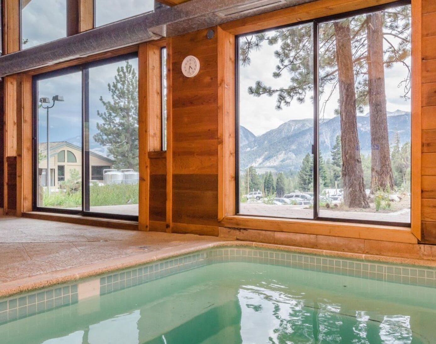 Indoor pool, a heated pool