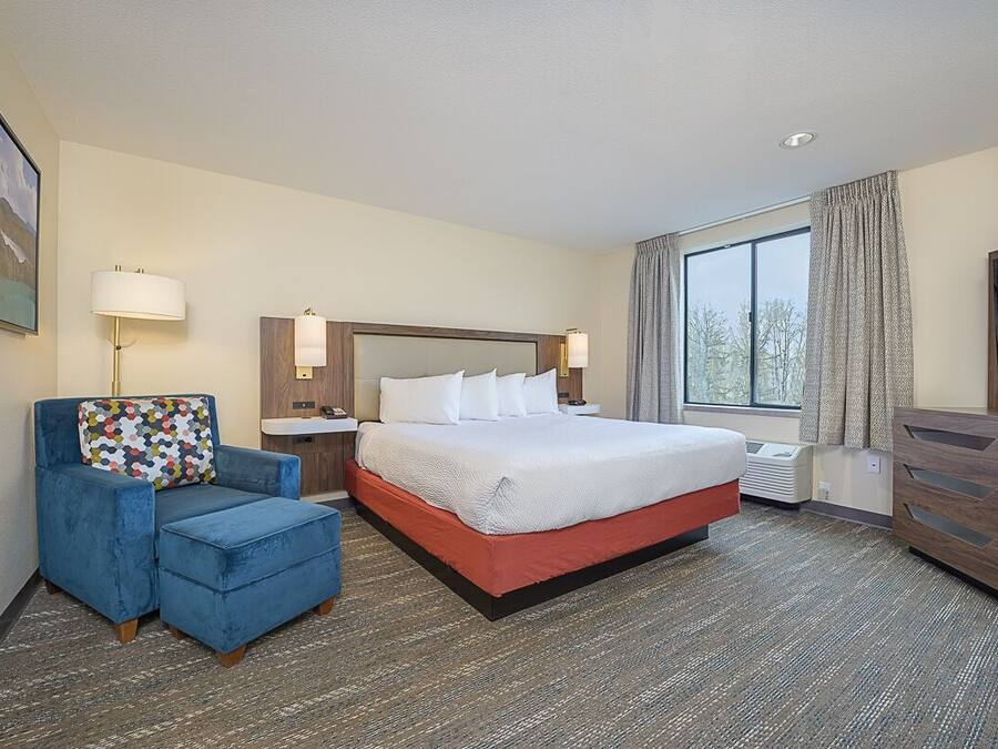 Standard Room, 1 King Bed, Jetted Tub (pets not allowed) | Desk, iron/ironing board, free WiFi, bed sheets