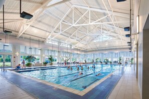 Indoor pool, a heated pool