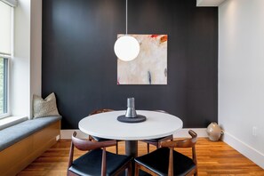 Dining - The Sinclair: 201: Modern Urban Luxe: A NEW premium contemporary residence (Asheville)