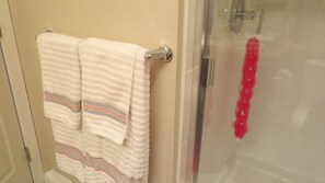 Secador de pelo y toallas