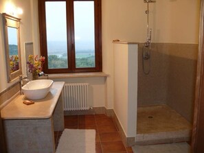 Shower, hair dryer, bidet, towels - Space, luxury & peace, 360 views, 32 acres, pool. 1 hr N  Rome. Inclusive prices (Stimigliano)
