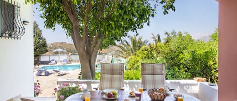 Villa, 3 Bedrooms, Private Pool (Thymari) | Terrace/patio