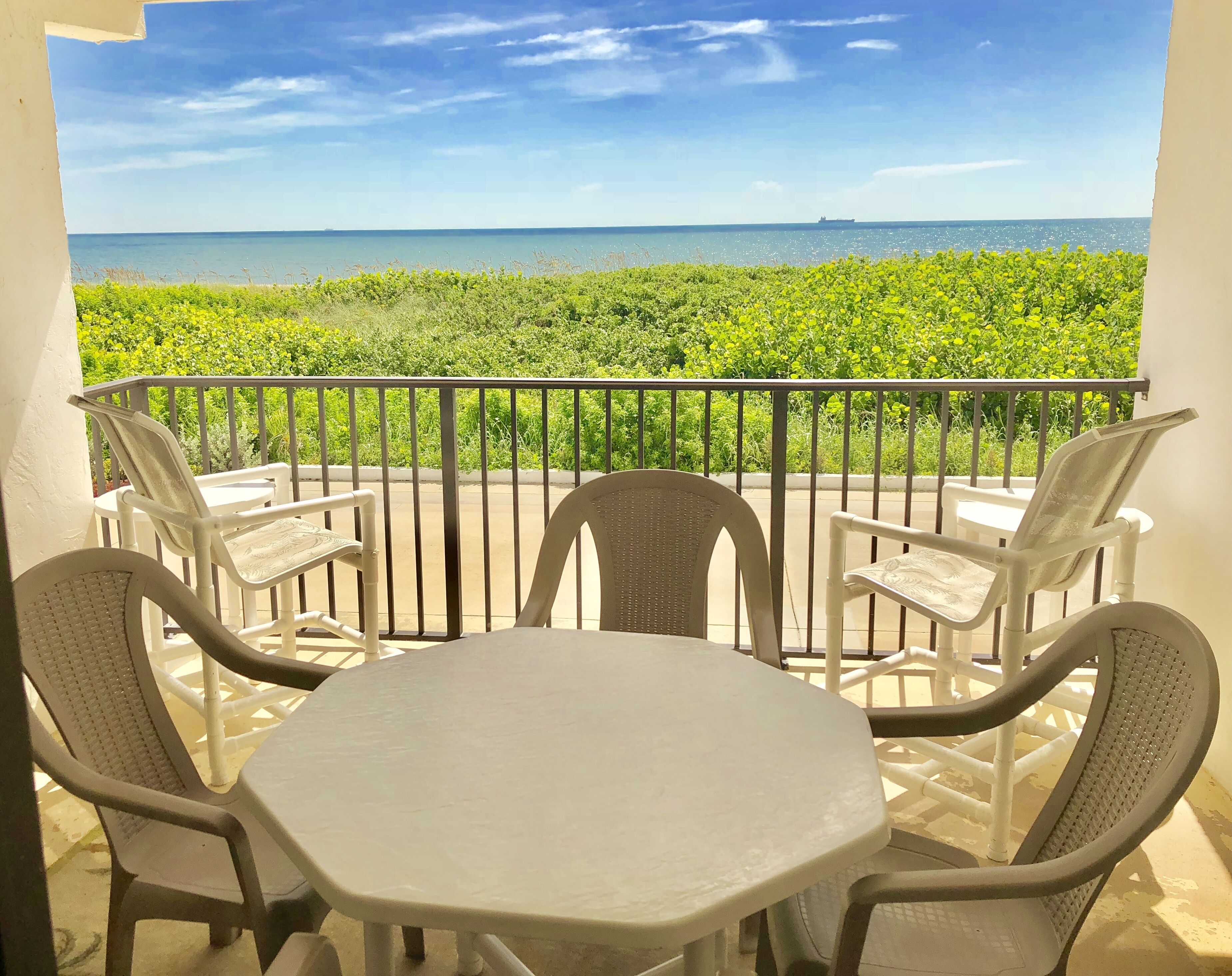 Ocean front Condo with private beach access.