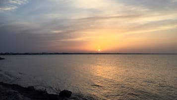 Vlak bij het strand