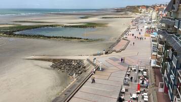 Vlak bij het strand