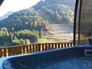Outdoor spa tub - Chalet - Col du Corbier - 74430 - LE BIOT (Le Biot)