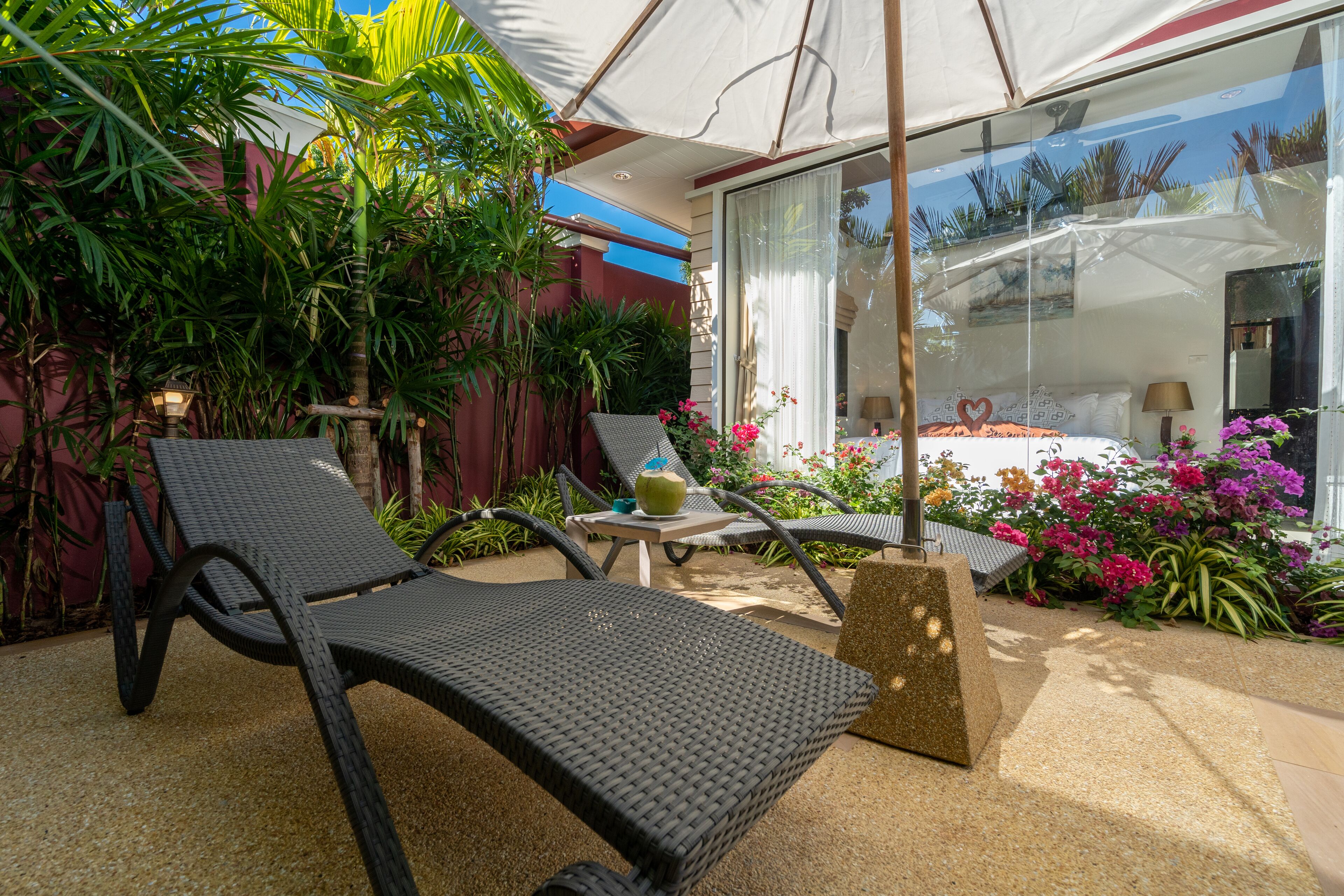 Villa Présidentielle, 2 chambres, vue piscine | Terrasse/Patio