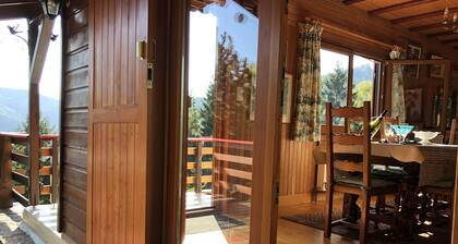 Grand chalet de montagne en pleine nature, vue panoramique, proche COLMAR.