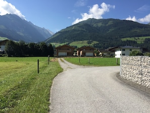 Rear view of the chalet from the village