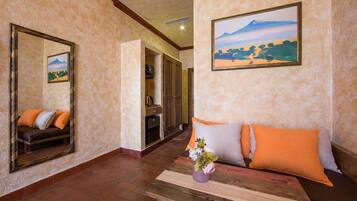 Deluxe Double Room, 1 Bedroom, Non Smoking, Mountain View | Premium bedding, minibar, in-room safe, individually decorated
