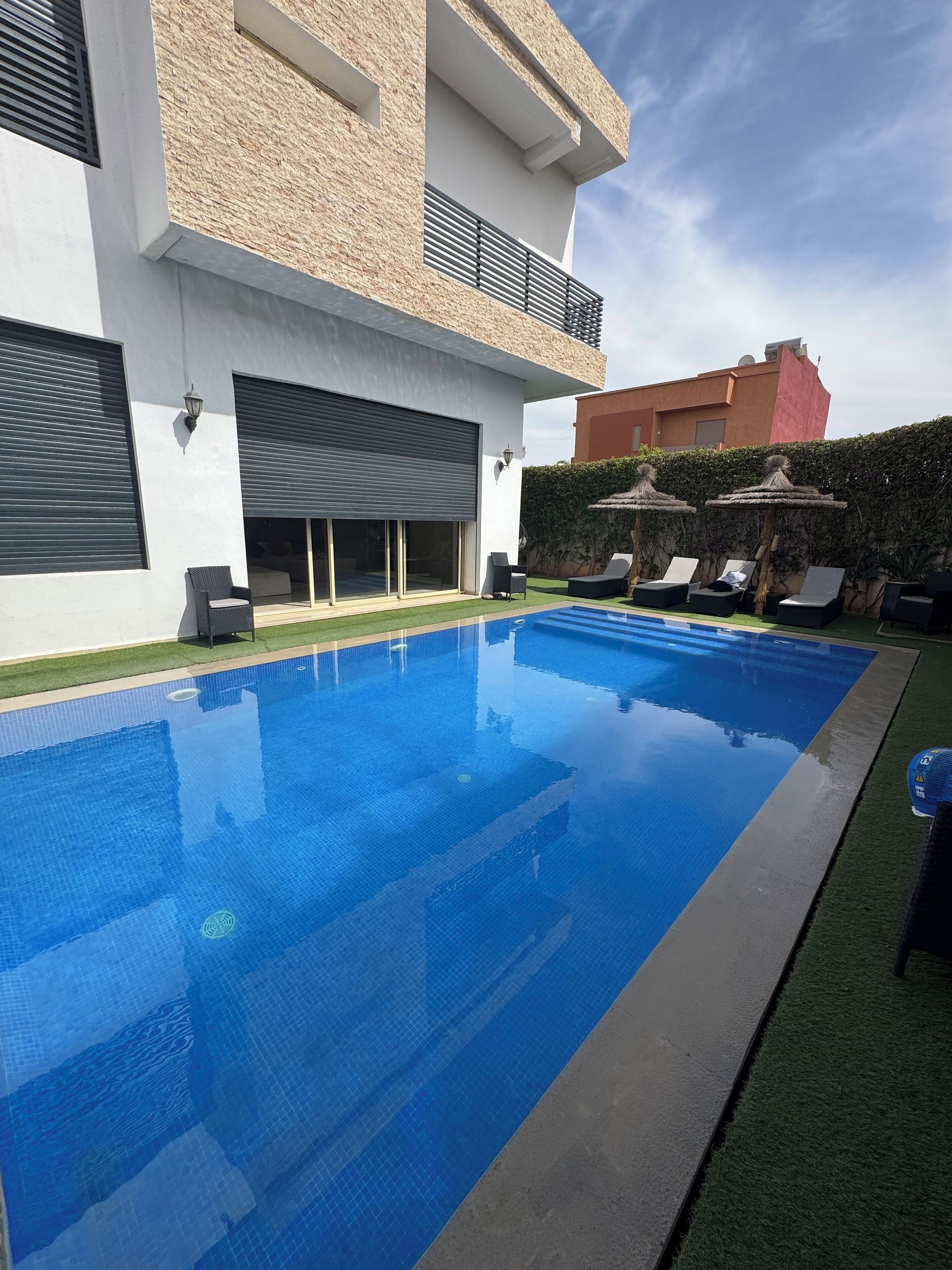 Una piscina riscaldata