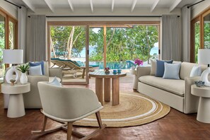 Suite, 2 chambres (Reethi with Pool) | Vue sur la plage/l’océan