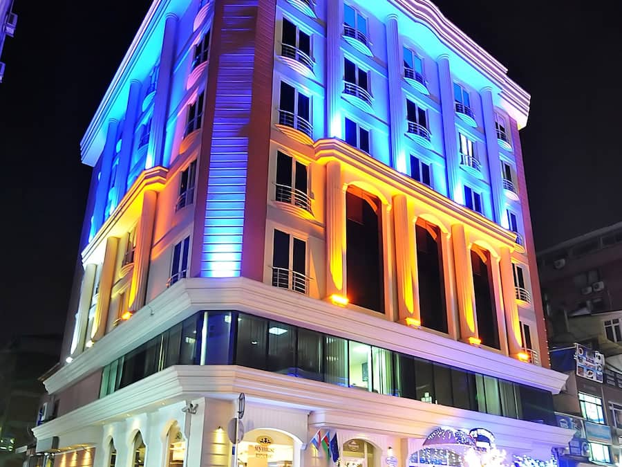 Front of property - evening/night