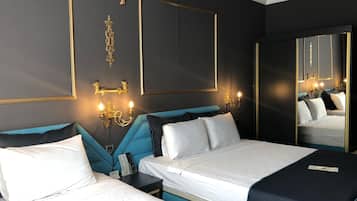 Classic Twin Room, 1 Bedroom, Accessible, Smoking | Minibar, in-room safe, desk, soundproofing