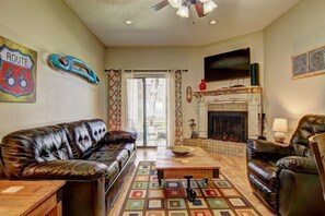Condo, 2 Bedrooms | Living area | Flat-screen TV - Go with the Flow! CW B103 by RedAwning (New Braunfels)