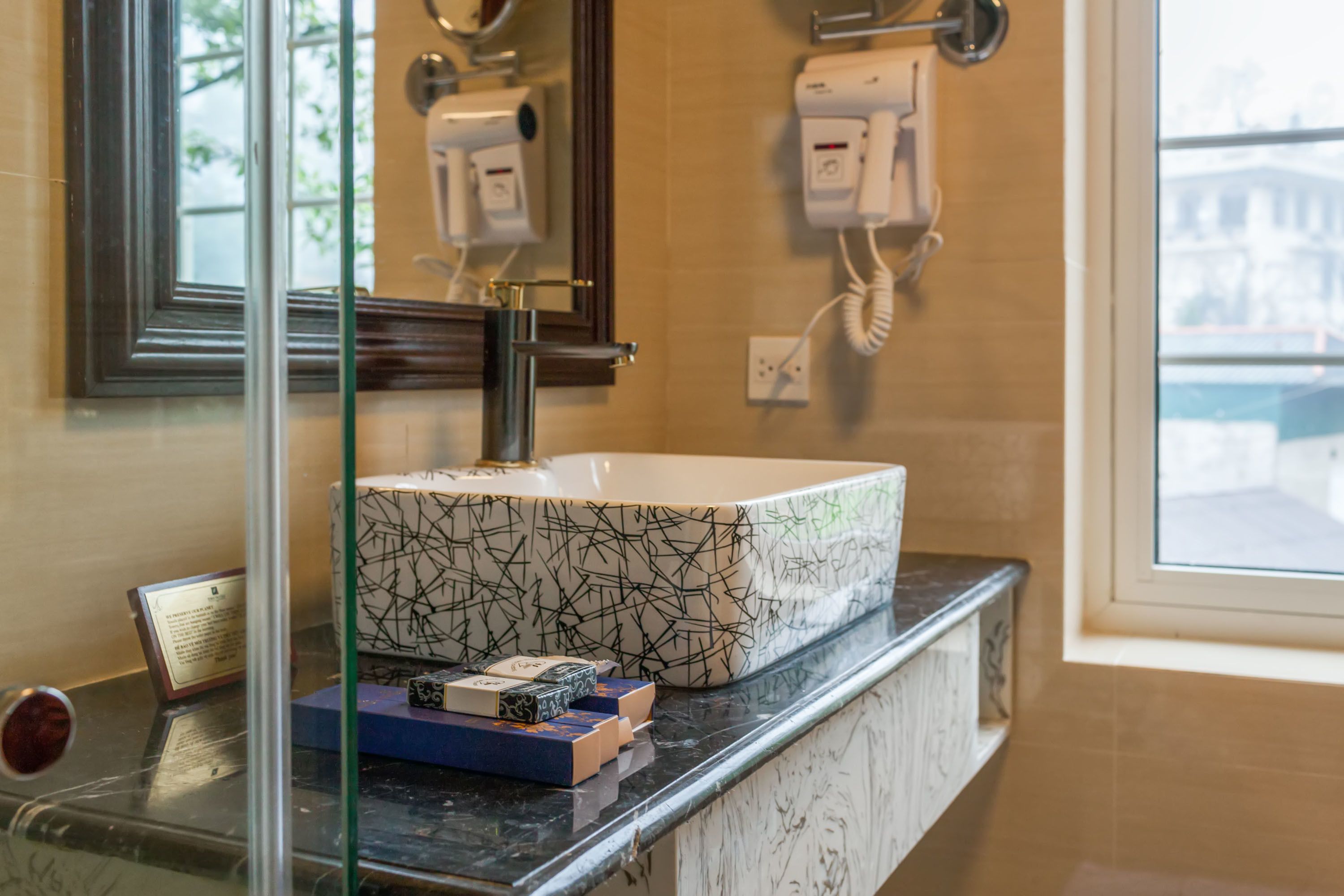 deluxe family room | bathroom sink