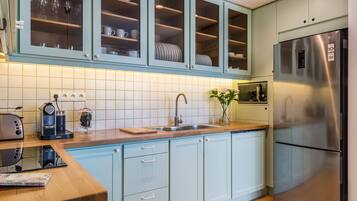 Design Villa, 4 Bedrooms, Private Pool | Private kitchen | Full-sized fridge, microwave, oven, stovetop