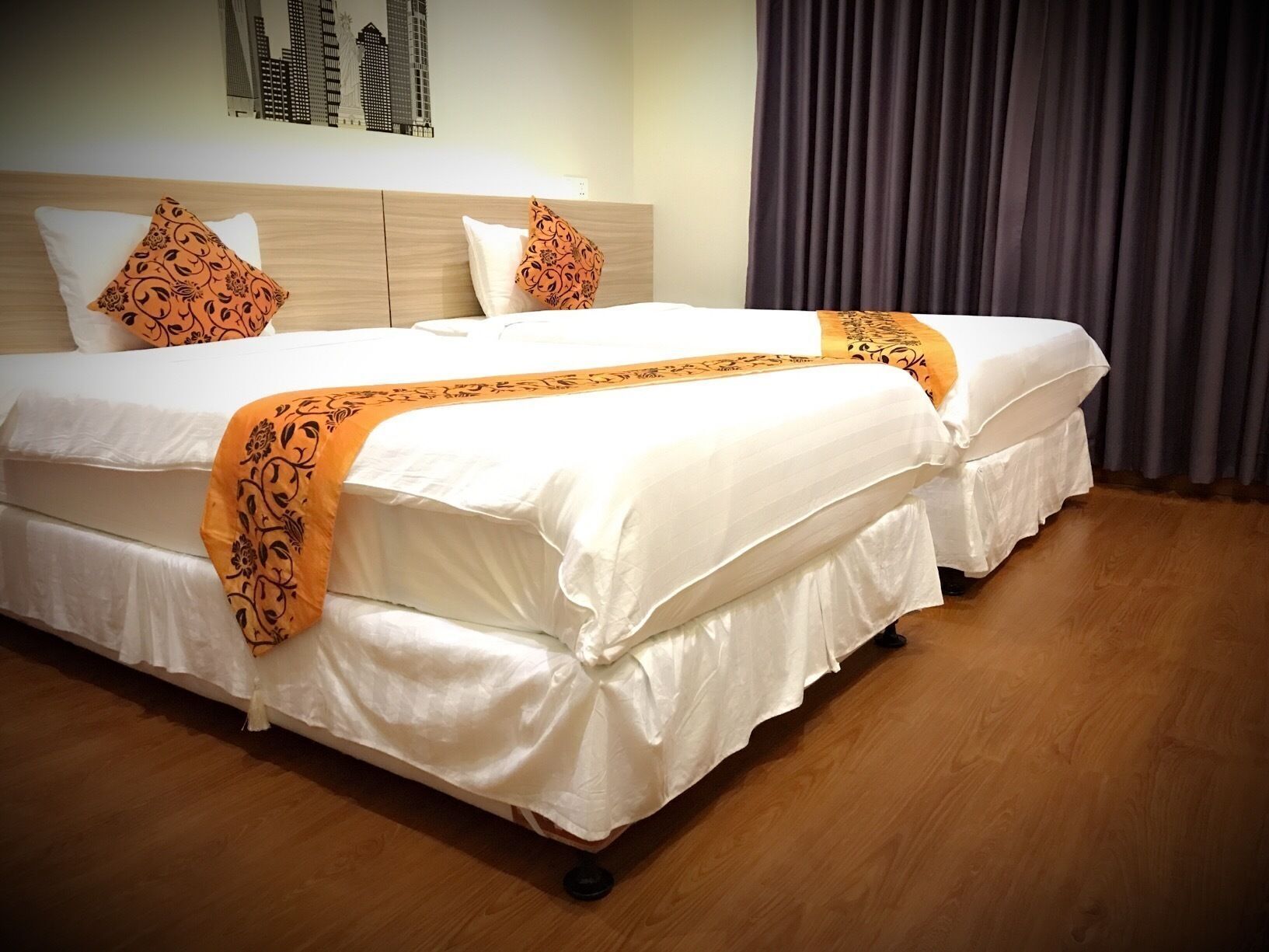 Minibar, in-room safe, desk, blackout curtains