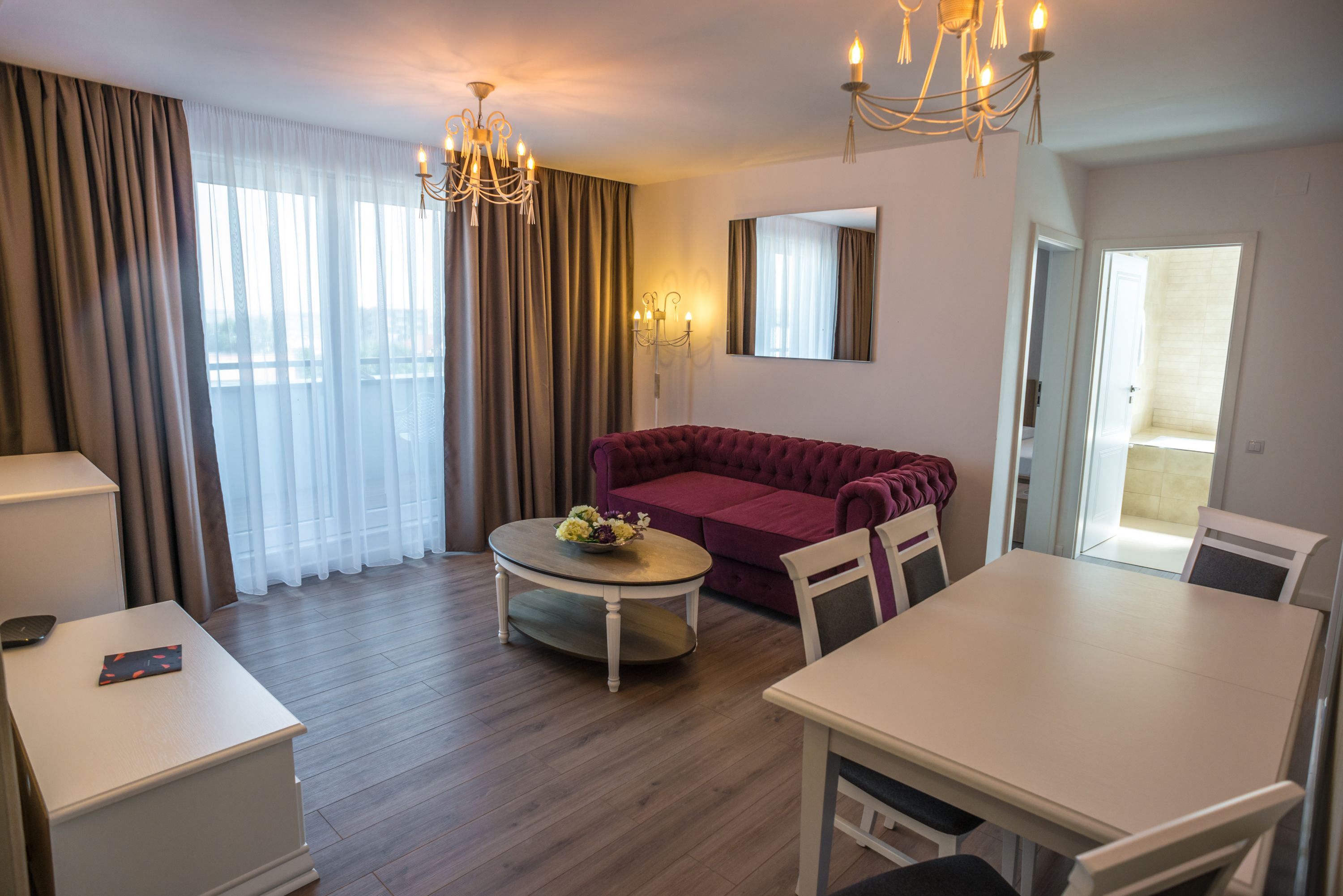 Standard Apartment, 1 Bedroom, Balcony | Living room | 60-cm flat-screen TV with cable channels, TV