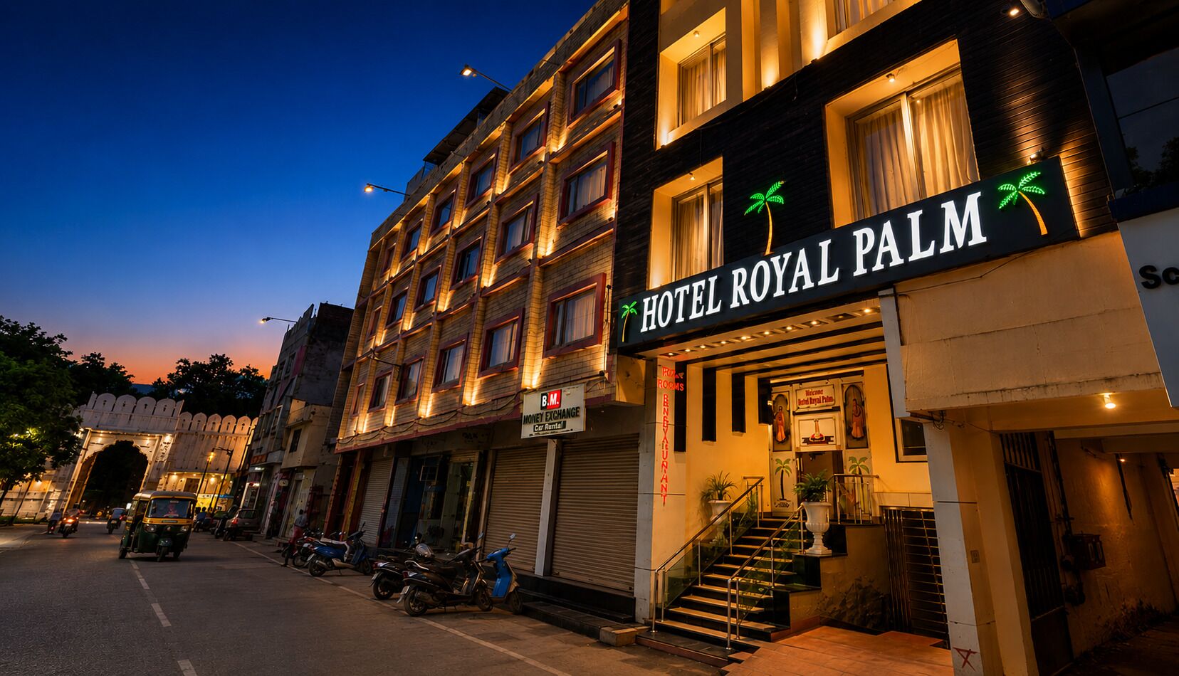 Front of property - evening/night