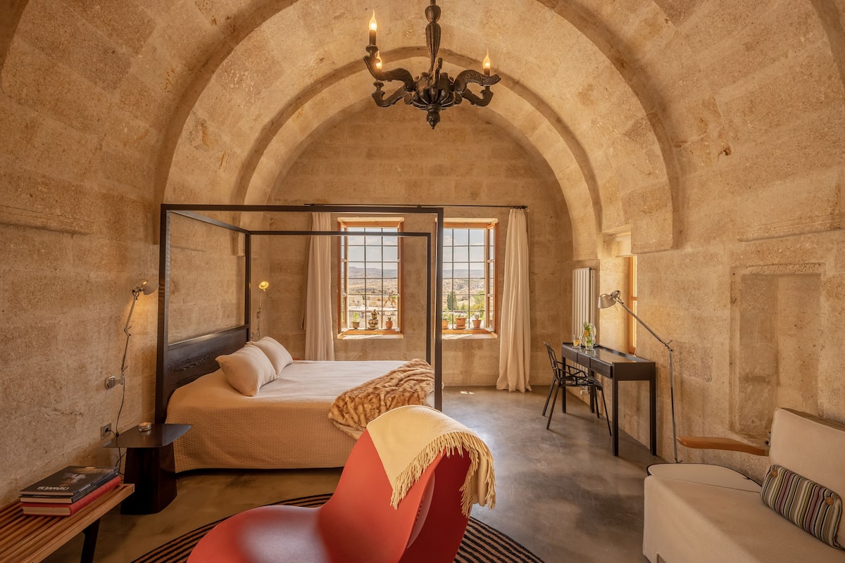 stone deluxe room with view | premium bedding, in-room safe, soundproofing, free wifi